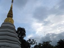 Chedi In The Clouds Royalty Free Stock Photography