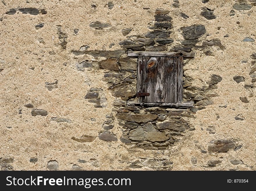 Weathered window and wall