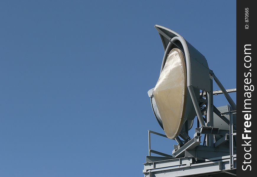 A satellite dish