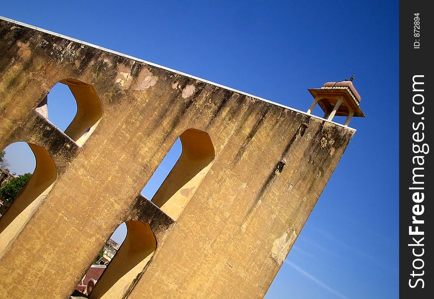 The observatory or Jantar Mantar in Jaipur, Rajasthan, India. The observatory or Jantar Mantar in Jaipur, Rajasthan, India