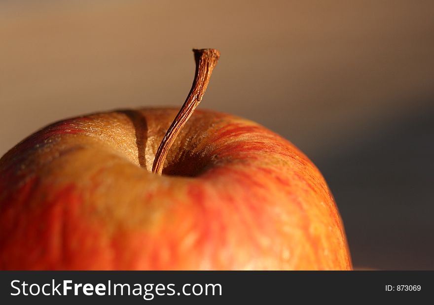 Close up picture of an apple--macro
