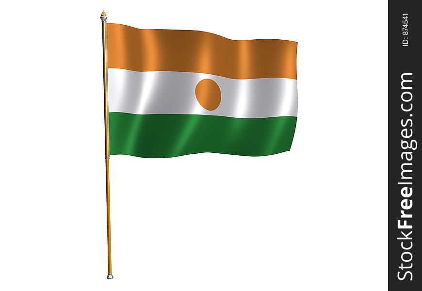 Niger silk flag