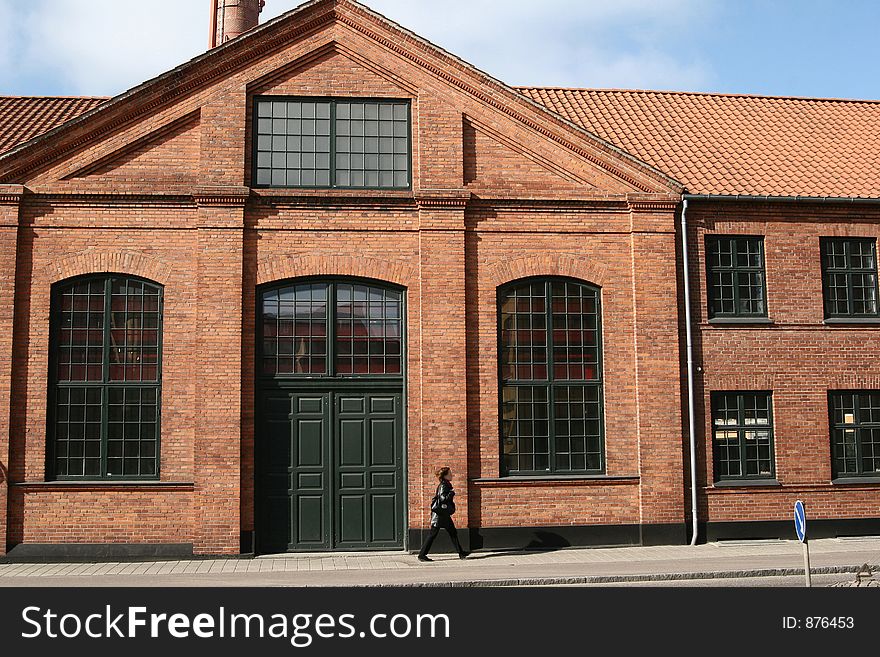 Traditional brick building in denmark. Traditional brick building in denmark