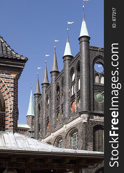 City hall in luebeck. City hall in luebeck