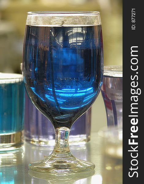 Blue Wine Glass