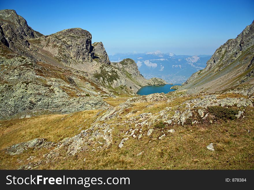 The Lac du Crozet in the french Alps above Grenoble. The Lac du Crozet in the french Alps above Grenoble