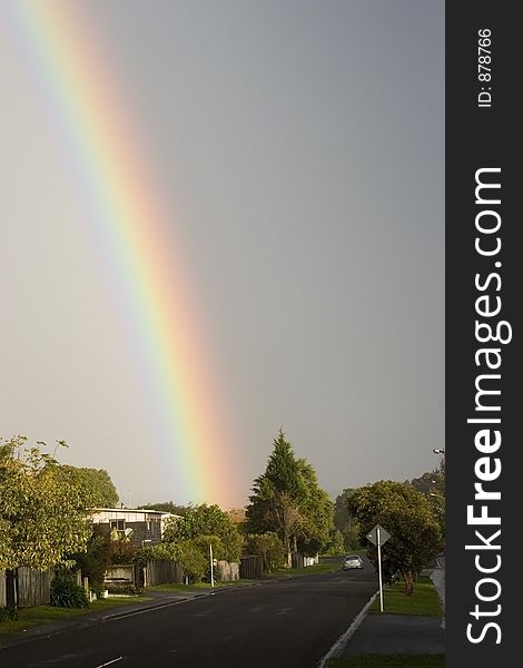 A rainbow in the afternoon light. Haumoana, Hawke's Bay, New Zealand
