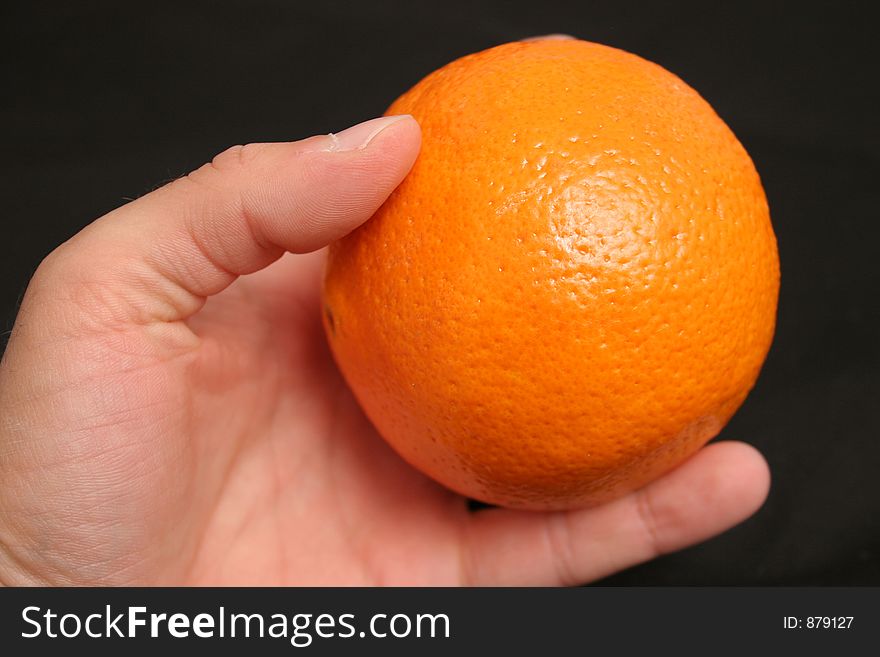 Fingers a orange