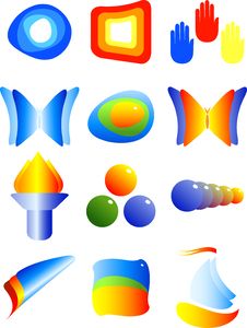 Abstract Vector Symbols Stock Image