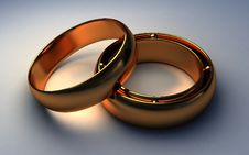 Rings The Man And Women Stock Images