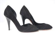 Black Female Shoes Stock Photography