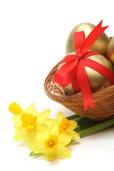 Golden Easter Royalty Free Stock Image Golden Easter Royalty Free Stock Image