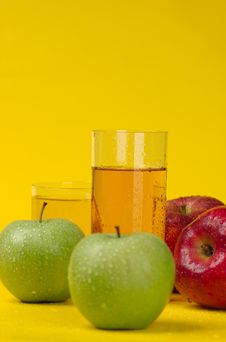 Red Apple And Apple Juice Stock Photo Red Apple And Apple Juice Stock Photo