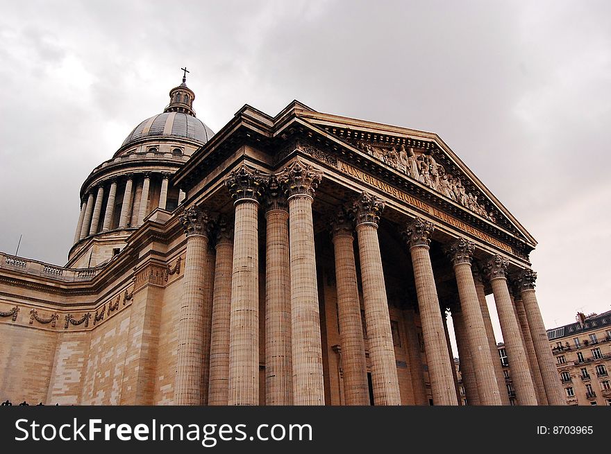 Pantheon in Paris in early spring time. Pantheon in Paris in early spring time.