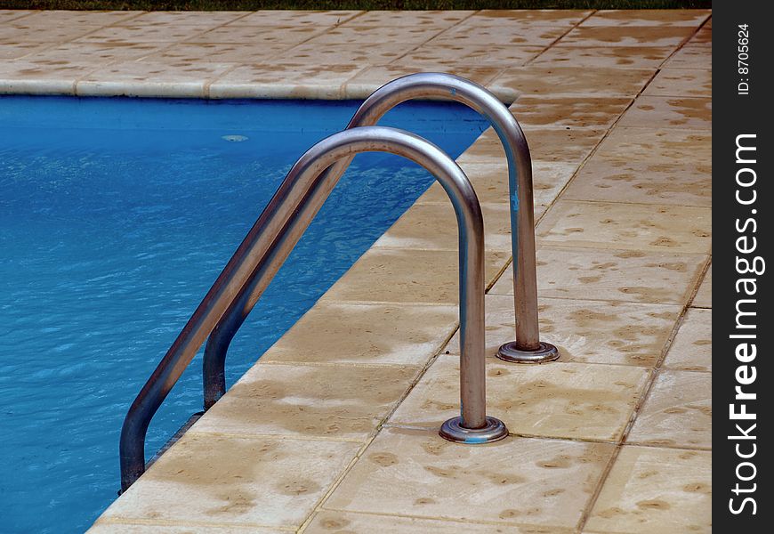 Detail of a swimming pool