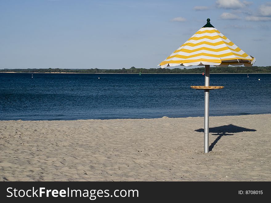 A sunshade at the beach