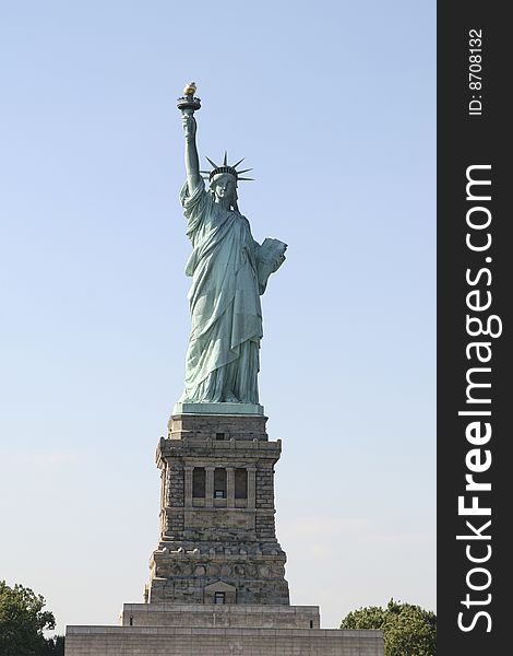 Nice image of the Lady Liberty in daytime. Nice image of the Lady Liberty in daytime