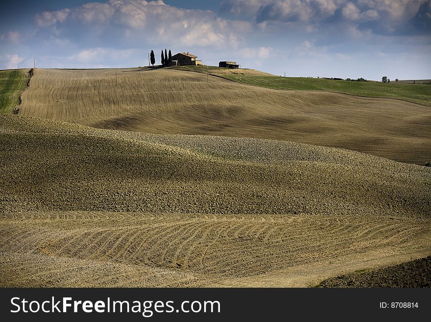 Tuscan Landscape. Val D'Orcia, Tuscany, Italy.