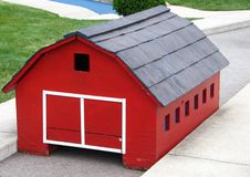 Miniature Golf Red Barn Royalty Free Stock Photography Miniature Golf Red Barn Royalty Free Stock Photography