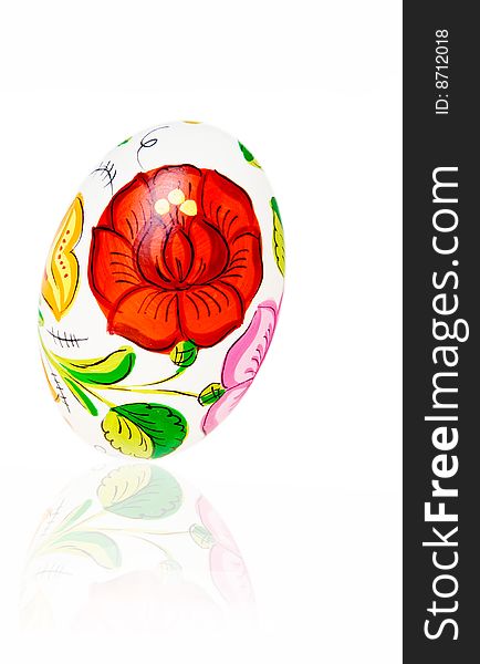 Easter Egg With Floral Decoration