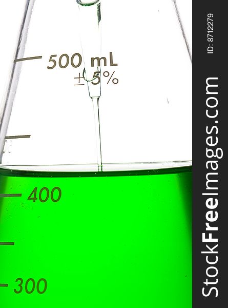 Chemical Test Tube . Chemical experiment with Laboratory glass.