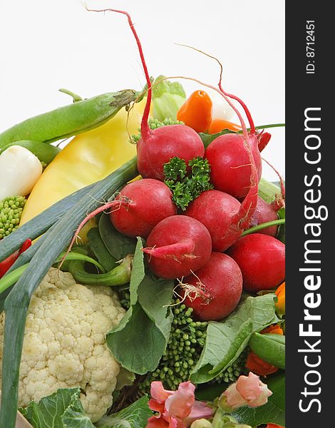 Bouquet of assorted fresh vegetables