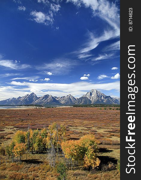 View from Lunch Tree Hill near the Jackson Lake Lodge in Grand Teton National Park, Wyoming. View from Lunch Tree Hill near the Jackson Lake Lodge in Grand Teton National Park, Wyoming