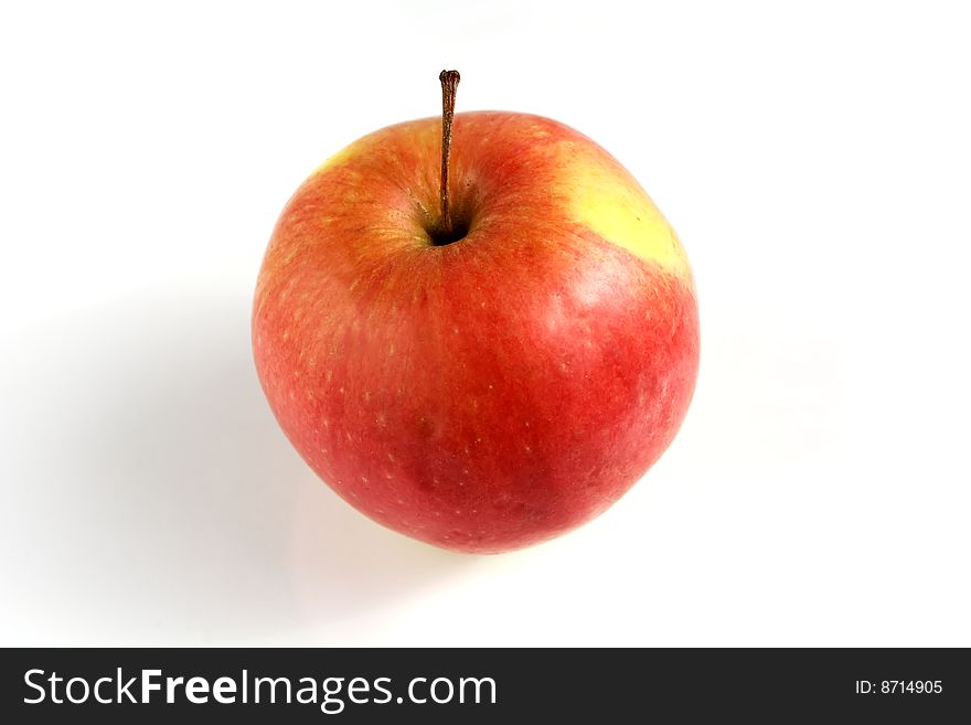 Delightful apple isolated on a white background