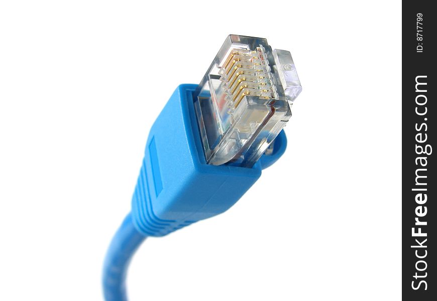 Connector from blue network cable