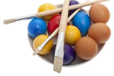 Easter, Painted Easter Eggs Stock Photo Easter, Painted Easter Eggs Stock Photo