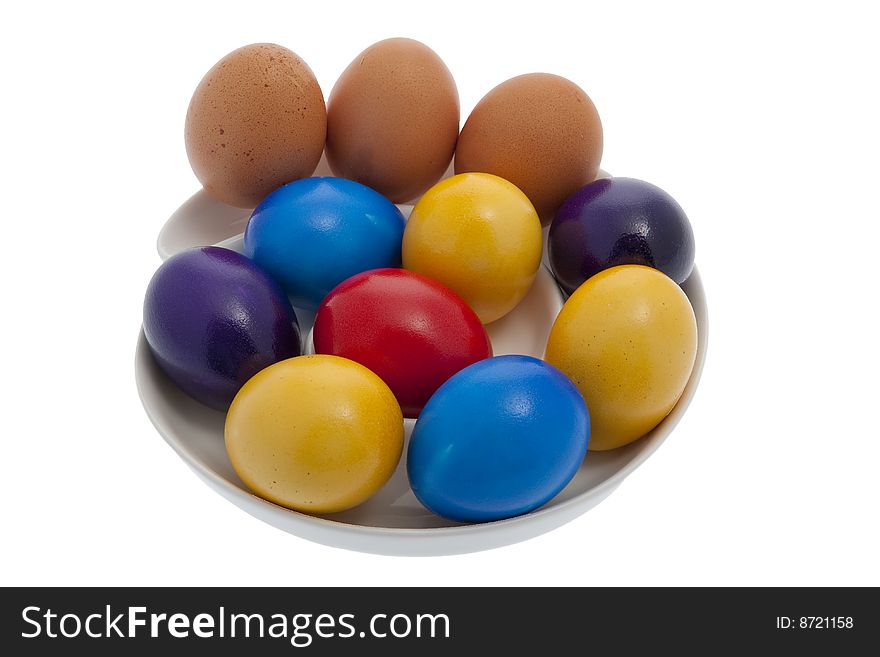 Easter, painted easter eggs, a traditional custom at the Easter time