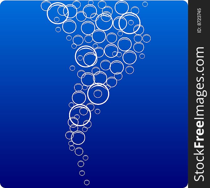 Blue water with bubbles. Vector illustration. Blue water with bubbles. Vector illustration.