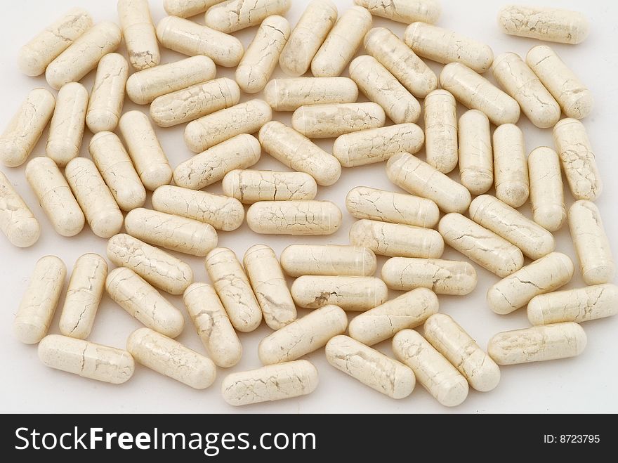 Background With Transparent Capsules