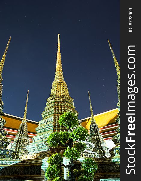 Design of thai temple columns. Design of thai temple columns