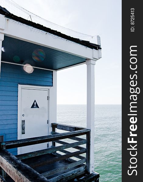 Men's restroom on the Oceanside, CA Pier. Men's restroom on the Oceanside, CA Pier.