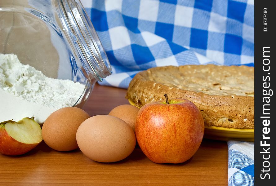 Food ingredients for preparation domestic baking