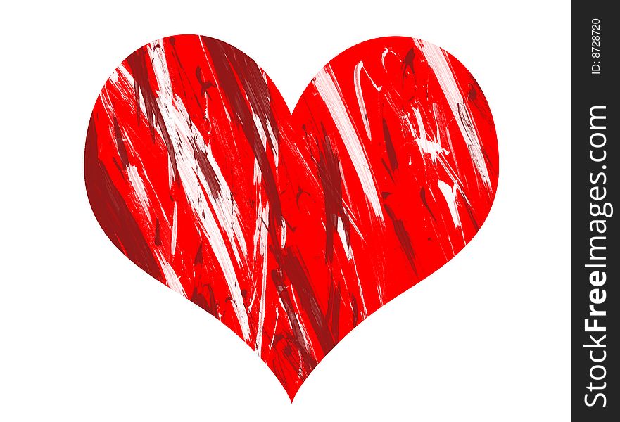 Red heart for wrap or background. Red heart for wrap or background
