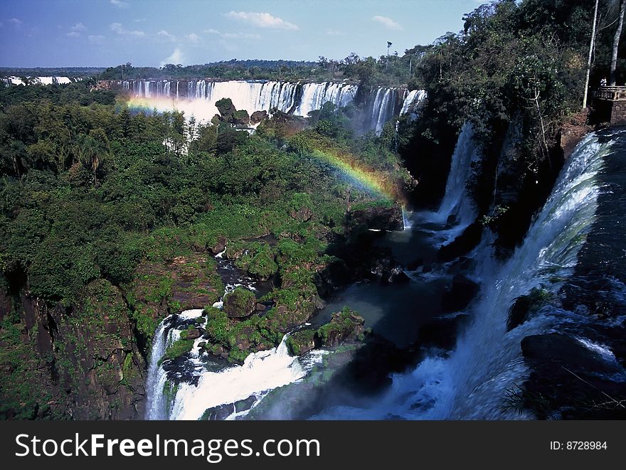 View over Iguazu Waterfalls,Argentina