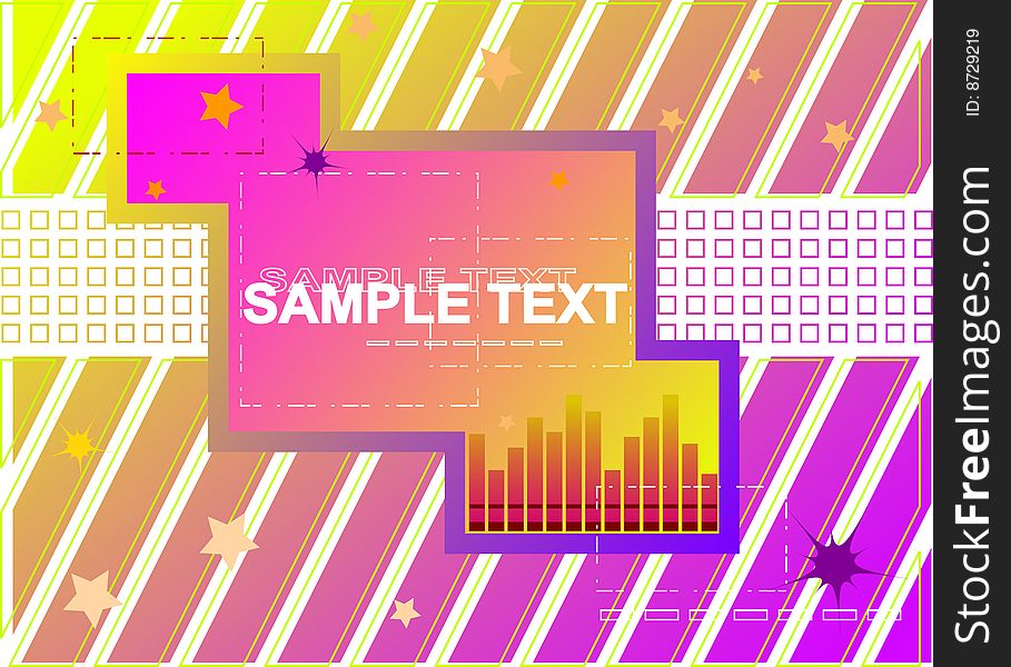 Abstract square background. Vector illustration.