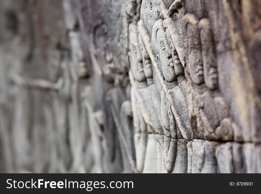 Carving at Angkor Thom