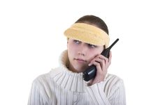 Girl On The Phone Stock Photography Girl On The Phone Stock Photography