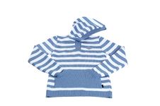 Woolen Blue Sweater On A White. Royalty Free Stock Photography Woolen Blue Sweater On A White. Royalty Free Stock Photography