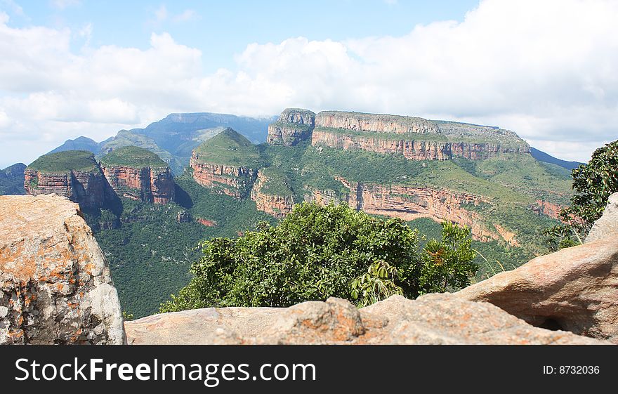 Landscape in South Africa of mountains. Landscape in South Africa of mountains.