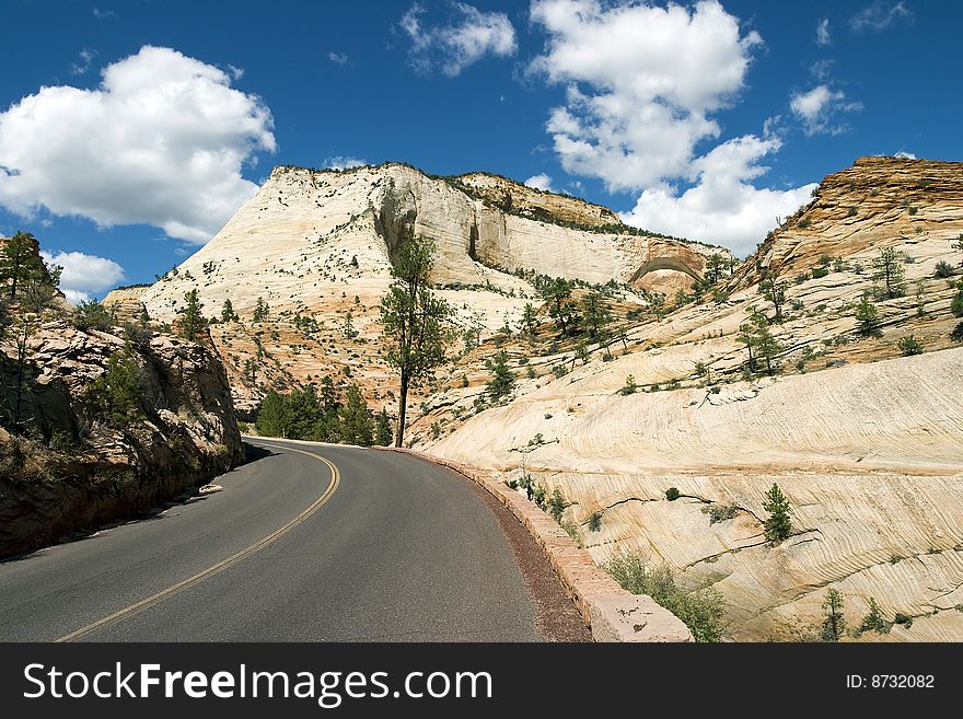 Road through Zion high country