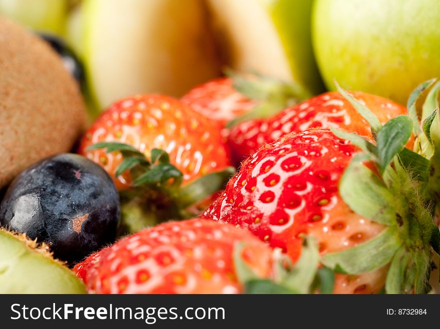 Assorted Fresh Fruits Background