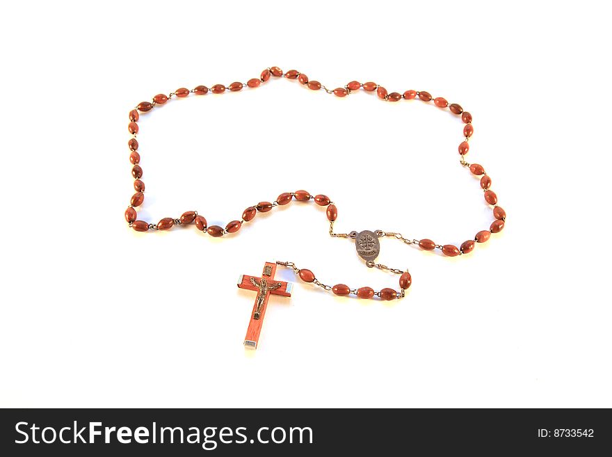 Symbol of Christianity on the white background