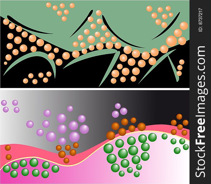 Vector figure of a background from color circles