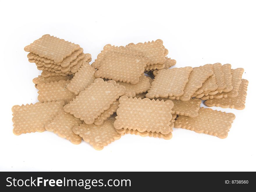 Pure cookies isolated in white