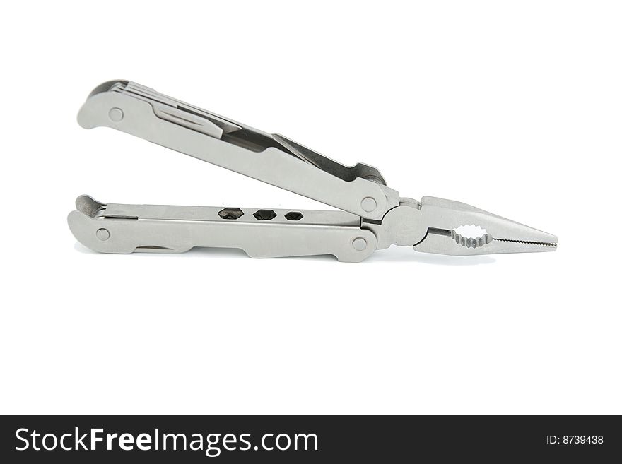 A tool - pliers, isolated on white background