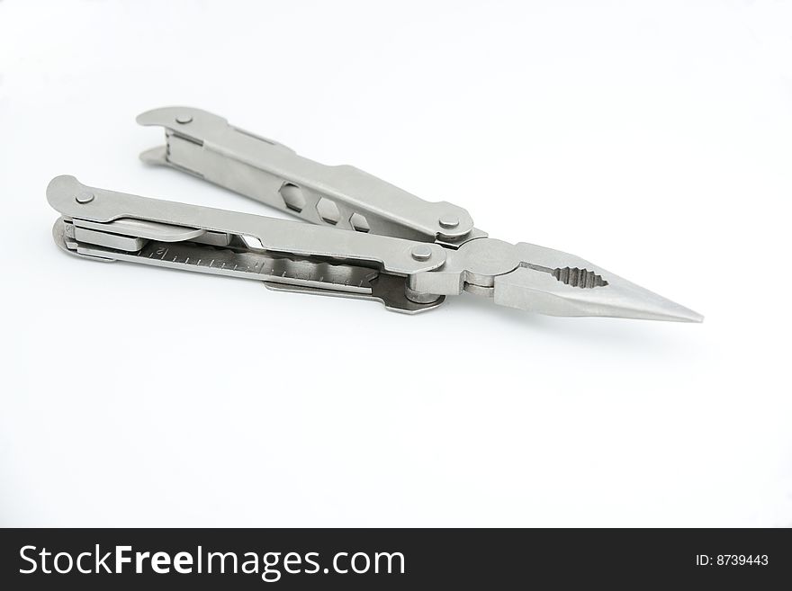 A tool - pliers, isolated on white background